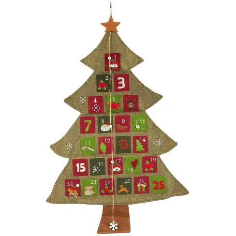 Juvale Christmas Advent Calendar - Christmas Tree Countdown .