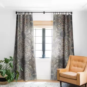 1pc Blackout Window Curtain Panel - Deny Designs : Targ