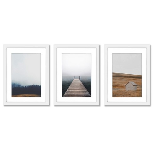 set Of 3) Nature Photography By Tanya Shumkina White Matted Framed .