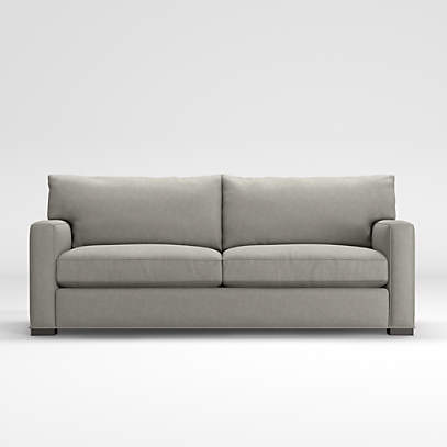 Axis Grey 2-Seat Sofa + Reviews | Crate & Barr