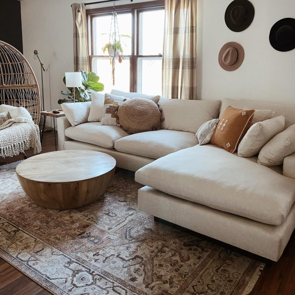 Harmony 2-Piece Chaise Sectional | West Elm | Couches living room .