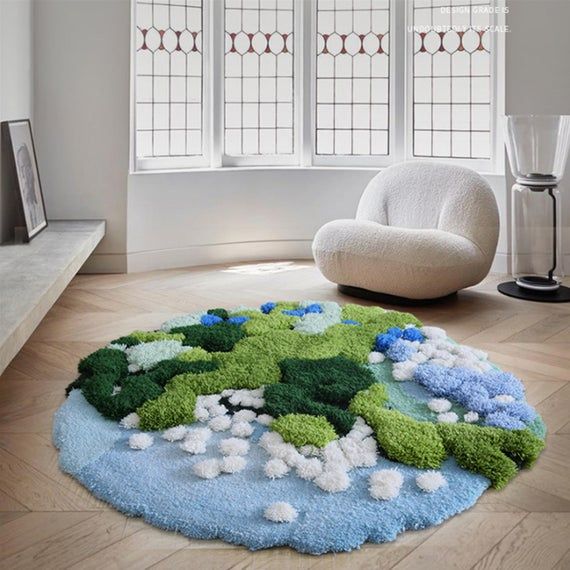 A tufted rug having it all!