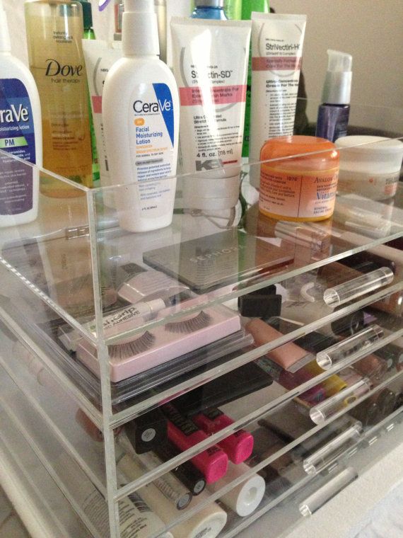Clear Acrylic Makeup Organizer | Organizadores de cosmeticos .