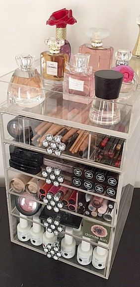 Acrylic Makeup Organizer 5 Drawers The Beauty Cube - Nails And .