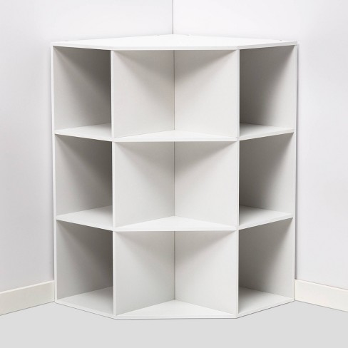 Corner Cube Bookshelf White - Room Essentials™ : Targ