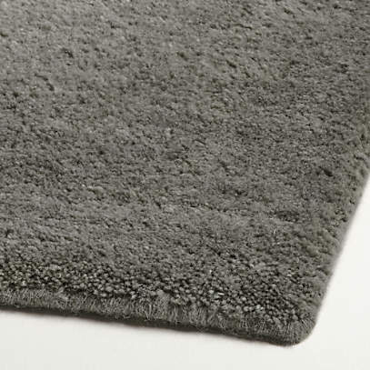 Baxter Grey Wool Area Rug | Crate & Barr