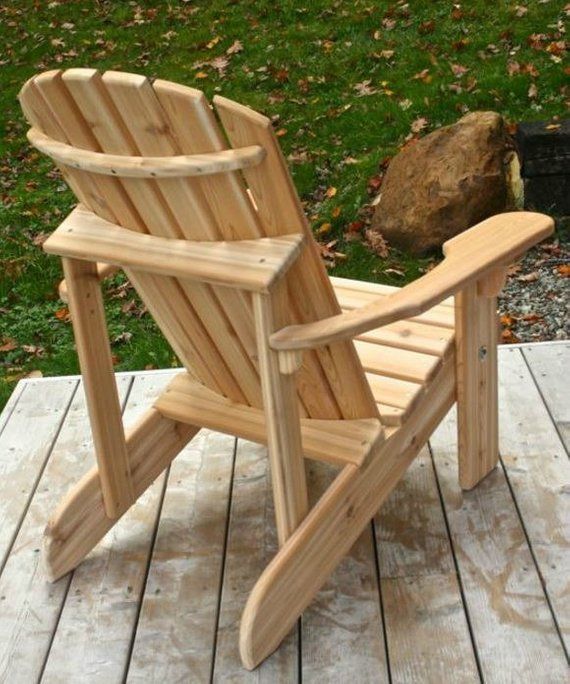 Classic Cedar Adirondack Chair Handmade by Ozark Mountain | Etsy .