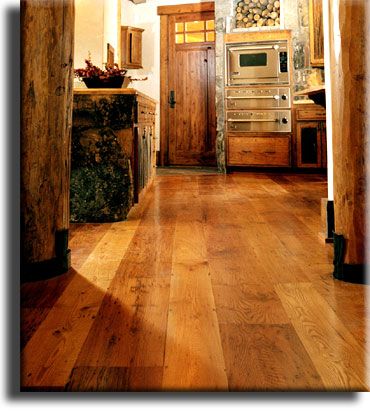my kinda kitchen! | Wide plank flooring, Reclaimed wood floors .