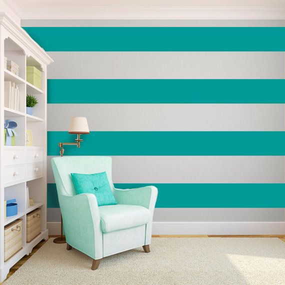 Wall Stripes Wall Decal Custom Vinyl Art Stickers for - Etsy .