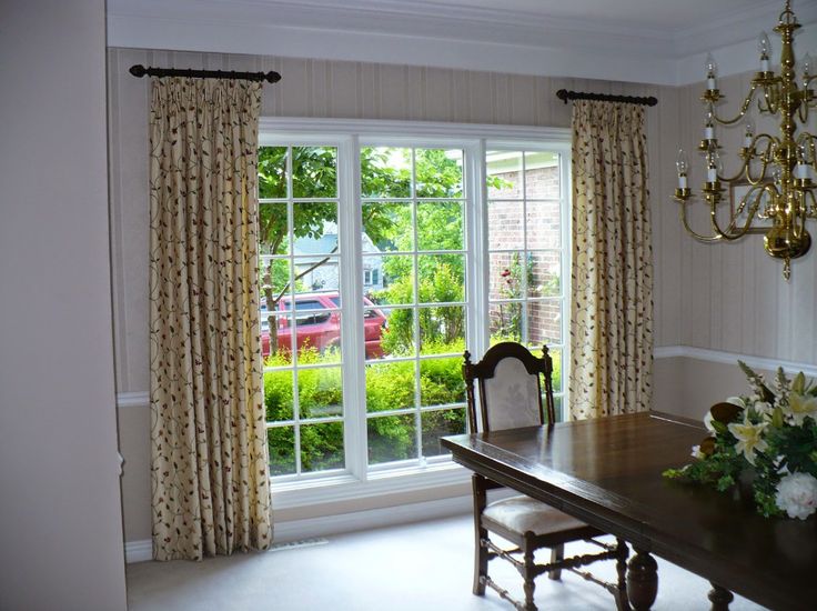 Window treatments living room, Dining room curtains, Small window .