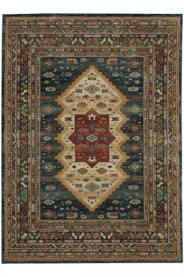 Rutter Area Rug - Traditional Rugs - Southwestern Rugs - Machine .