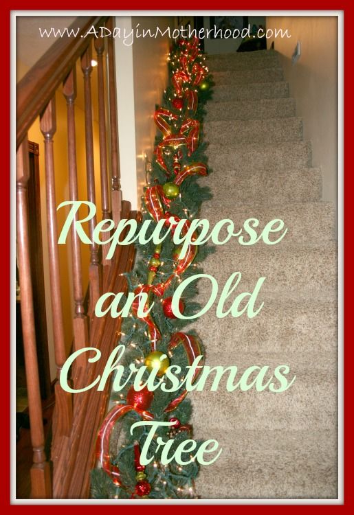 Repurpose An Old Artificial Christmas Tree! | Recycled christmas .