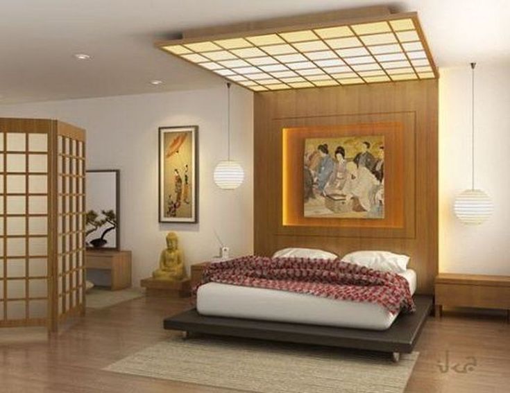 Modern But Simple Japanese Styled Bedroom Design Ideas 21 - ZYHOMY .