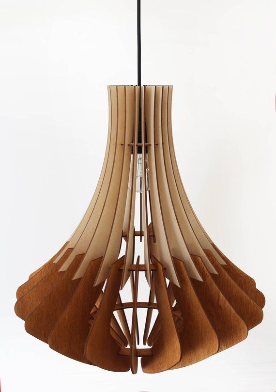 Lampada a sospensione in legno / lampadario elegante / lampada .