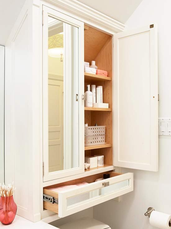 35 Smart Bathroom Organization Ideas | Bathroom cabinets over .