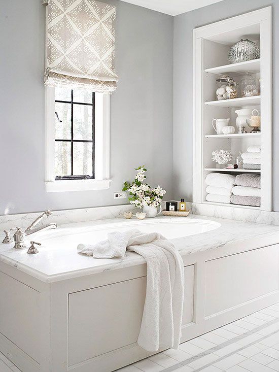 21 White Bathroom Ideas for a Sparkling Space | White bathroom .