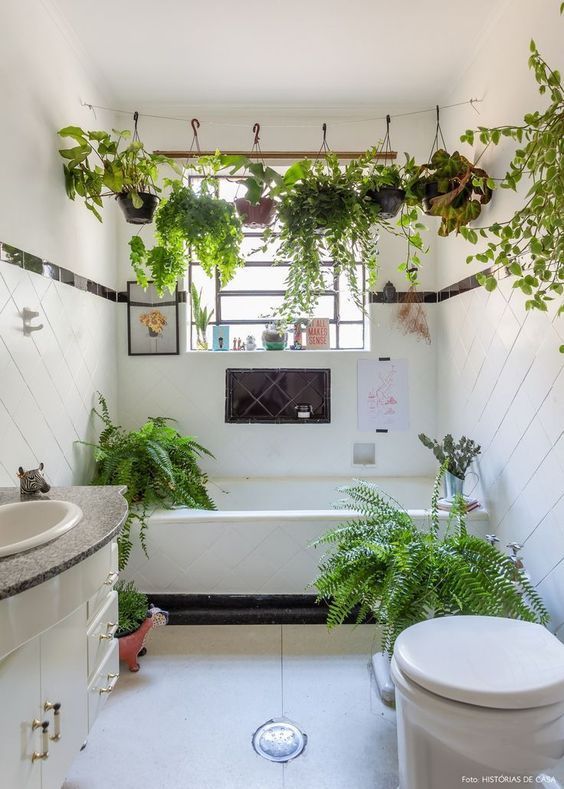Plant Bathroom Decor: 35 Small Bathroom Decor Ideas That Will .
