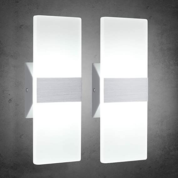 TRLIFE Modern Wall Sconces, Wall Sconces Set of 2 Wall Mounted .