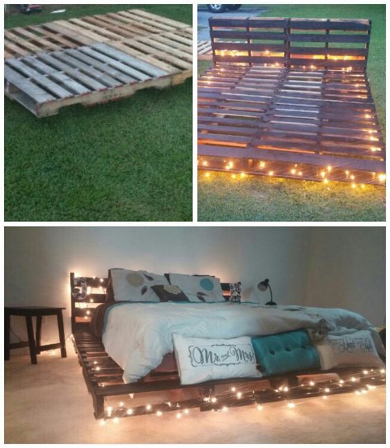 Top 62 Recycled Pallet Bed Frames - DIY Pallet Collection | Diy .
