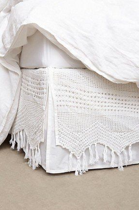 Crochet Bed Skirts - Ideas on Foter | Bedskirt, Home bedroom .