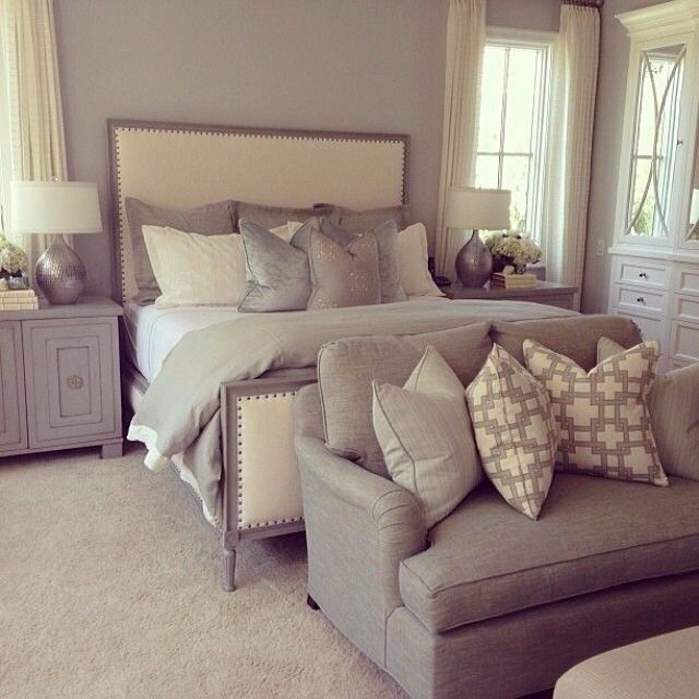 Love the grey and cream … | Home bedroom, Bedroom inspirations .