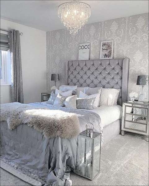 37 Beautiful Silver Bedroom Ideas To add More Luxury To Your Home .