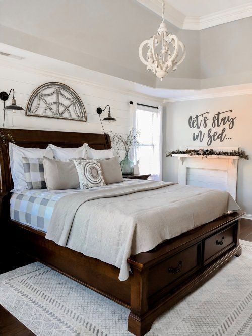 Kirkland's | Modern farmhouse bedroom, Dark bedroom furniture .