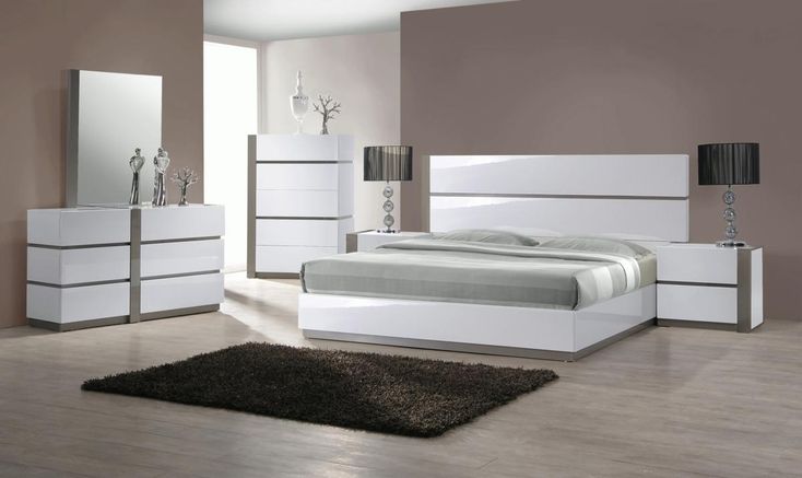Overnice Wood Luxury Bedroom Furniture Sets | White bedroom set .