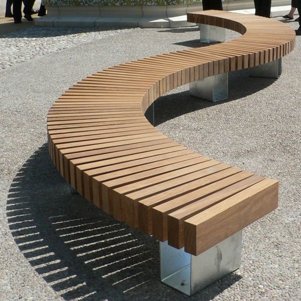 Curved Outdoor Bench - Ideas on Foter | Curved outdoor benches .