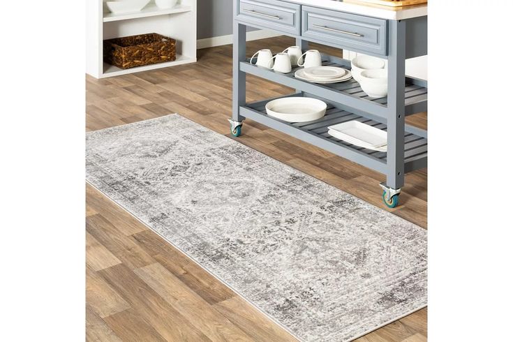 20 Gorgeous Rug Ideas for Your Kitchen | Grey rugs, Gorgeous rug .