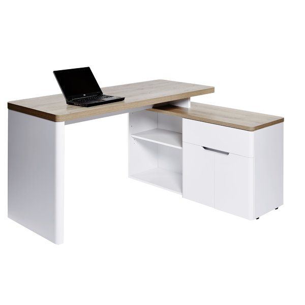 Belfield L-Shape Desk | Schreibtischideen, Schreibtisch weiß .