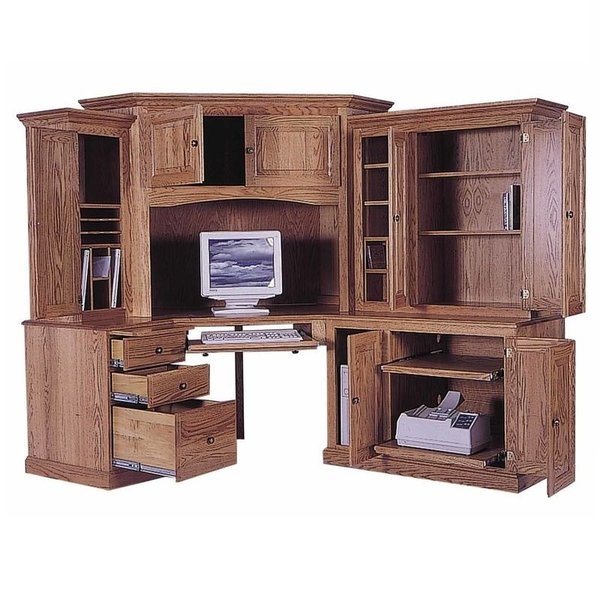 6-Piece Royal Corner Computer Desk Center from DutchCrafters Ami