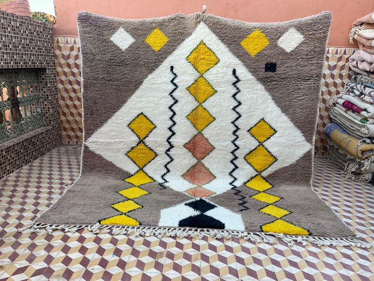 Contemporary Moroccan Rug Handmade Berber Rug Custom Area - Etsy .