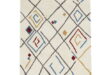 Linon Home Décor Marrakech Area Rug Collection, Ivory and Multi, 2 .