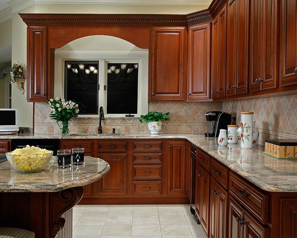 What Paint Colors Look Best With Cherry Cabinets? | Trendy kitchen .