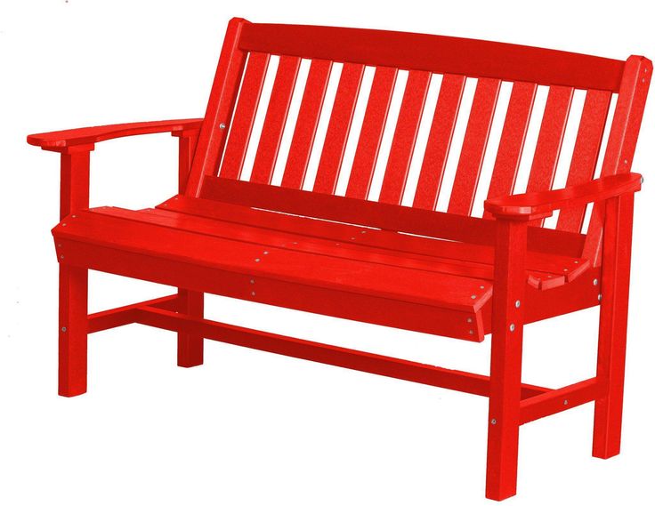 Wildridge Recycled Plastic Outdoor Mission 56” Bench | Poly .