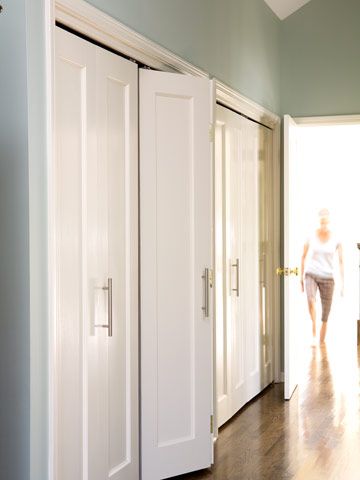Real-Home Makeover: Storage-Packed Home | Closet door makeover .