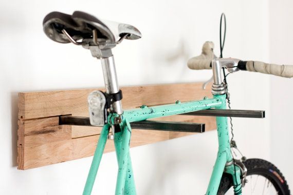 Bicycle wall mount - For more great pics, follow www.bikeengines .