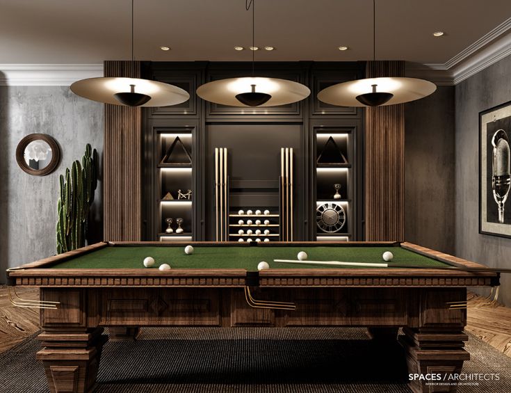 Entertainment Room on Behance | Snooker room, Billiards room decor .