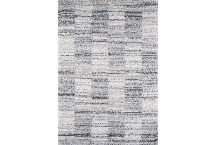 5'3"X7'6" Rug-Ombre Grid Shag Grey | Rugs, Area rugs, Machine made .