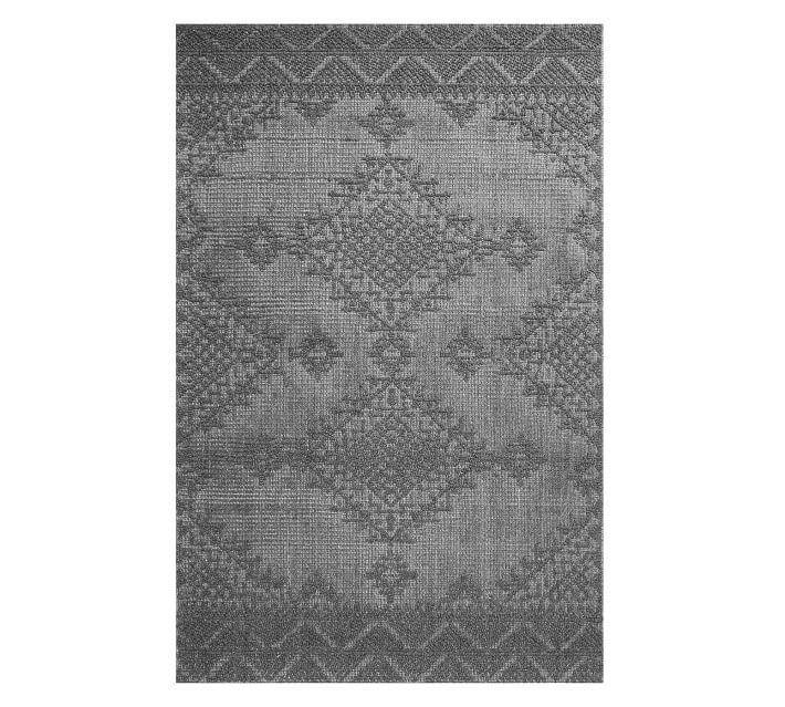 Lillia Eco-Friendly Easy Care Rug, 5' x 8', Charcoal | Synthetic .