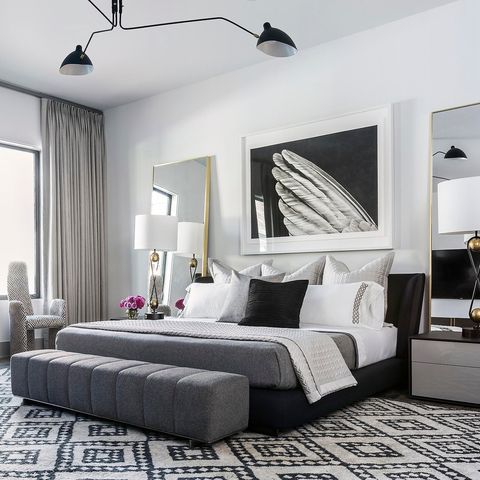 27 Striking Black and White Bedrooms - Black and White Bedroom Dec