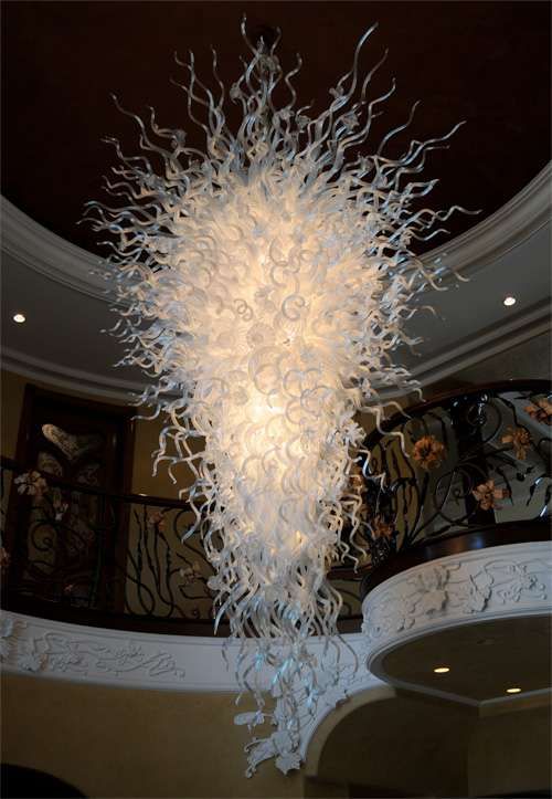Glass-Crafted Chandeliers | Blown glass chandelier, Hand blown .