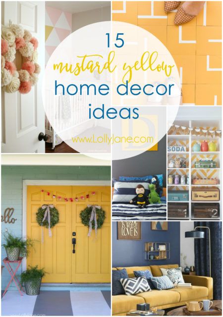 15 mustard yellow home decor ideas | Yellow home decor, Blue and .
