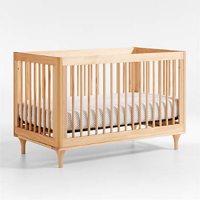 Babyletto Lolly Natural 3-in-1 Wood Convertible Baby Crib with .
