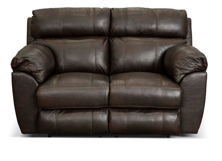 Costa Brown Leather Lay-Flat Power Reclining... | RC Willey .