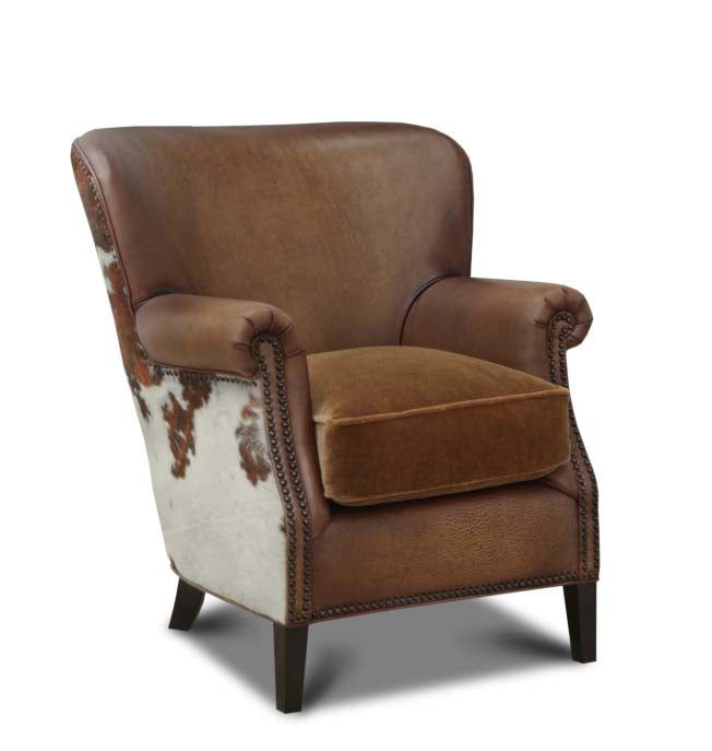 Eleanor Rigby Delmar and Tricolor Hide Accent Chair in 2023 .
