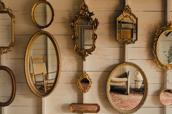 A Stylish Way to Display Vintage Mirrors | Apartment Thera