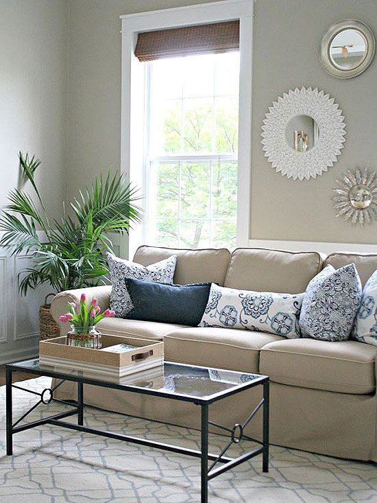 From Aisle to Home: BHG Walmart Picks | Beige sofa living room .