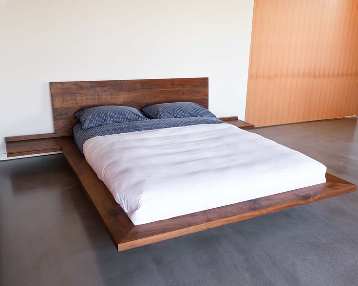 King Platform Float Bed Simple Platform Minimal Queen Bed - Etsy .